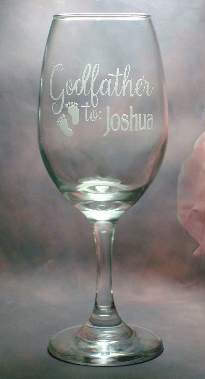 Personalized Godmother Stemless Wine Glass, Design: GDMA1 - Everything  Etched